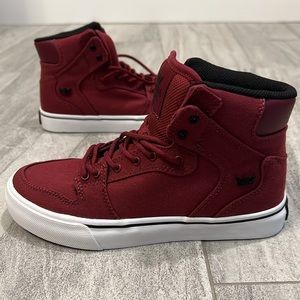 Supra Limited Edition Vaider Burgundy-White Shoe - Kids